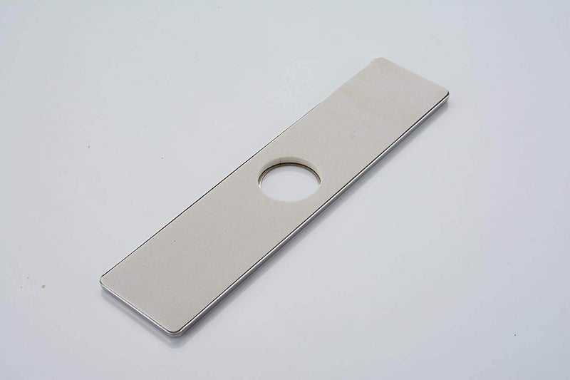 Homevacious 10 Inch Kitchen Or Bathroom Sink Faucet Base Plate Hole Cover Deck Plate Escutcheon Chrome Square 304 Stainless Steel - Image 4