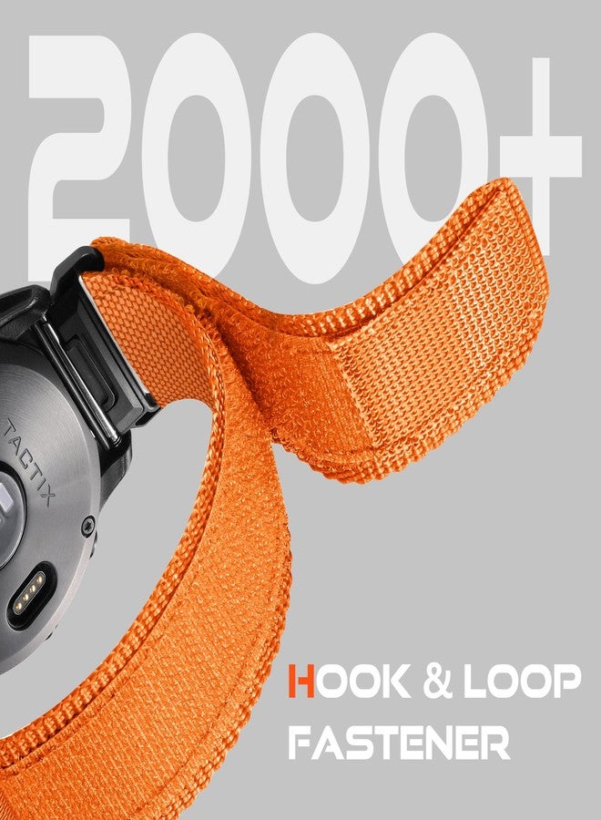 Bandletic سوار Bandletic المغناطيسي بمشبك Fidlock V متوافق مع ساعات Garmin، سوار معصم سهل التركيب مقاس 26 مم، سوار رياضي ناعم من النايلون لساعات Fenix 8 E 51 مم/7X 6X Pro/5X Plus/3 HR/Tactix/Descent/Enduro/Instinct 2X/ Quatix 3 - Image 5