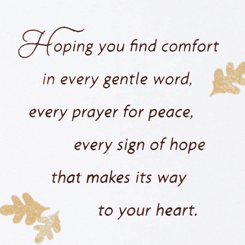 Hallmark Sympathy Card, Tree (Every Prayer for Peace) - Image 4