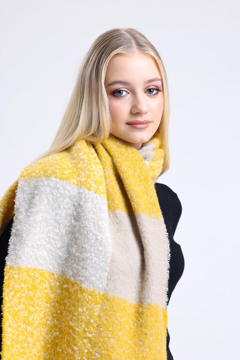 Saria Moda Saria Fashion Square Pattern Women's Shoulder Shawl 70X180  - Image 2