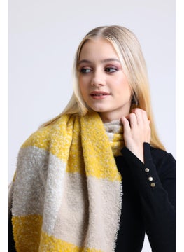 Saria Moda Saria Fashion Square Pattern Women's Shoulder Shawl 70X180  - Image 4