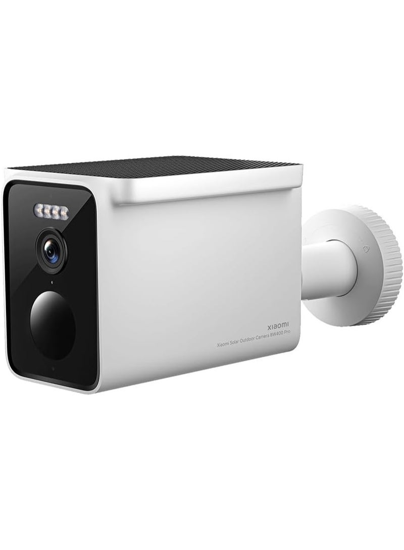 BW400 Pro Xiaomi Solar Outdoor Surveillance Camera, Wireless Outdoor Camera, 10000mAh Battery, 2.5K 2560P Resolution, Colour Night Vision, Integrated Solar Panel, IP66 Waterproof,