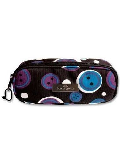 Faber Castell Pencil Bag Button Pattern 