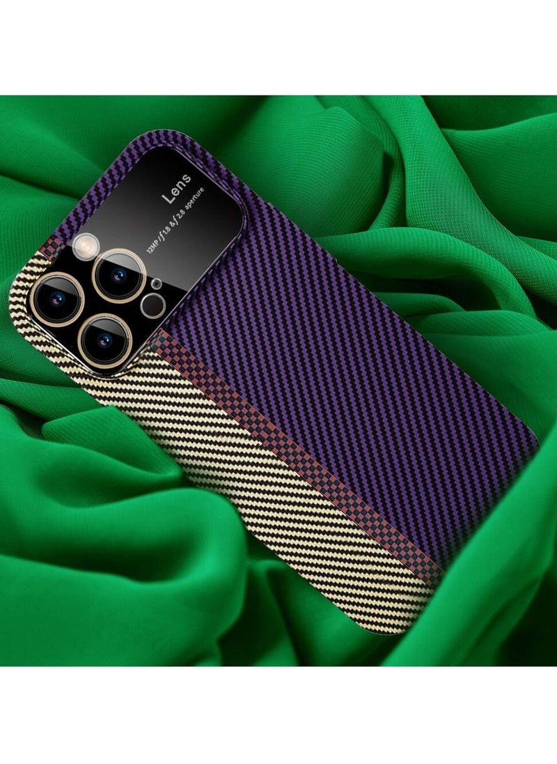 CATANES - iPhone 13 Pro Carbon Case Large Window Camera Protection Unique Design Mixed Amazing Color Aramid Carbon Fiber Phone Case - Image 1