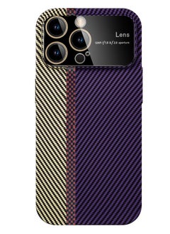 iPhone 13 Pro Carbon Case Large Window Camera Protection Unique Design Mixed Amazing Color Aramid Carbon Fiber Phone Case