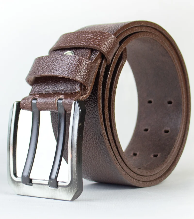 Gayış Special Oval Boxed Buffalo Leather Men's Jeans Trouser Belt Gift Dowry Belt