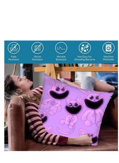 Y&D Smiling Critters Throw Pillow Covers Case Cover Square Cushion Cover Smiling Critters Cartoon peripheral,Animal Cushion Covers Pillow Case Cover for Sofa Car Bedroom Home Decor  - Image 3