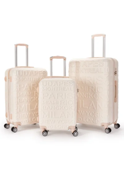 LIMRA Travel bag set consisting of 3 luggage bags beige