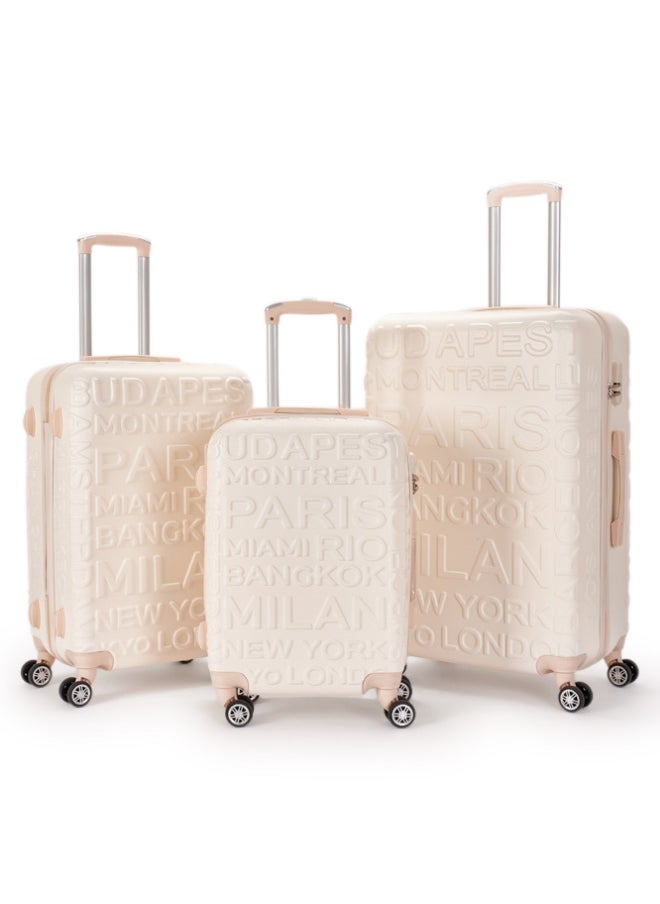LIMRA Travel bag set consisting of 3 luggage bags beige  - Image 1