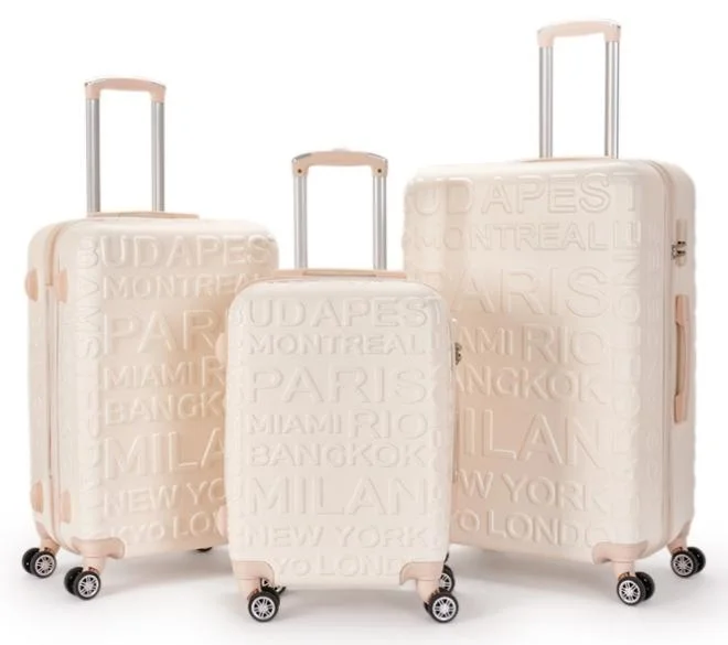 Limra Travel bag set consisting of 3 luggage bags beige