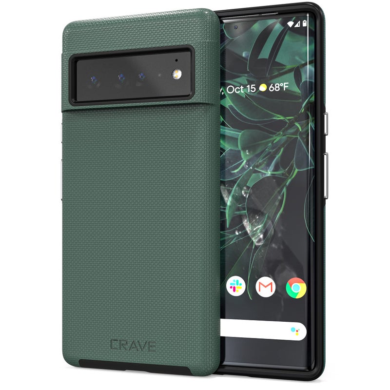 Crave Dual Guard for Google Pixel 6 Pro, Shockproof Protection Dual Layer Case for Google Pixel 6 Pro - Forest Green - Image 1