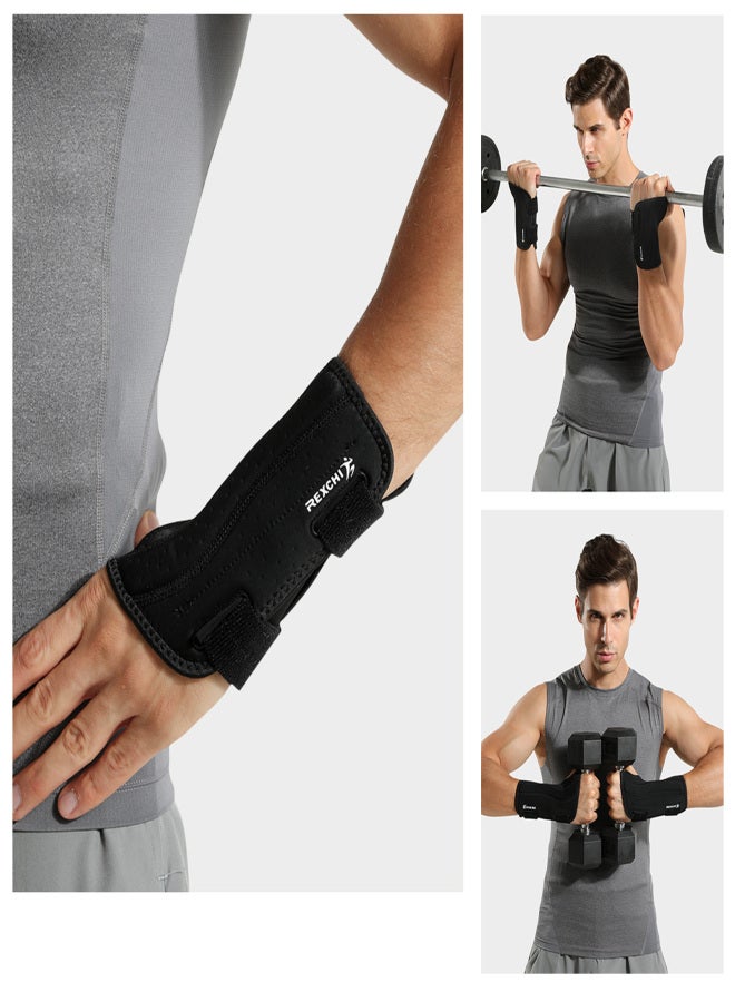 ريكسشي دعامة المعصم مع دعم جبيرة مزدوجة لرفع الأثقال الرياضية وتخفيف آلام متلازمة النفق الرسغي - Image 5