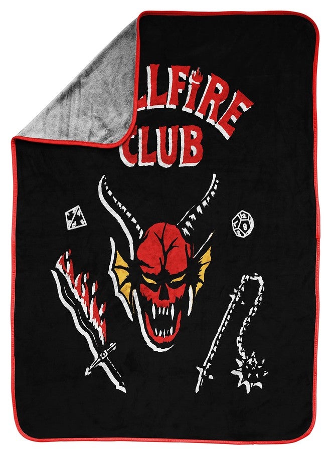 NETFLIX بطانية جاي فرانكو من نتفليكس ستراينجر ثينغز هزيمة الجحيم - مقاسات السرير 46 × 60 بوصة - مقاومة للتلاشي فليس فائق النعومة - Image 2