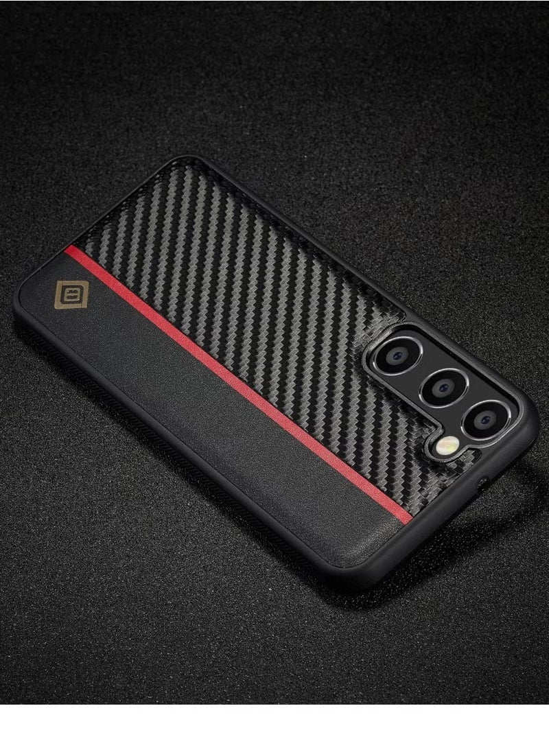 WAOKN Aramid Fiber Case for Samsung Galaxy A55 5G with Carbon Fiber Texture, Super Slim Protective Cover Skin, Soft Touch Sturdy Durable Case, Snap-on Back Cover Compatible with Galaxy A55  - Image 5