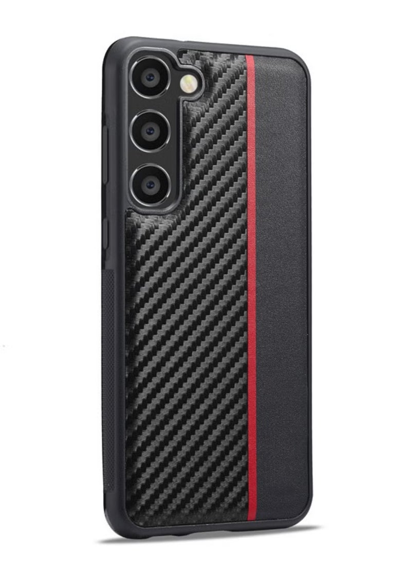 WAOKN Aramid Fiber Case for Samsung Galaxy A55 5G with Carbon Fiber Texture, Super Slim Protective Cover Skin, Soft Touch Sturdy Durable Case, Snap-on Back Cover Compatible with Galaxy A55  - Image 4