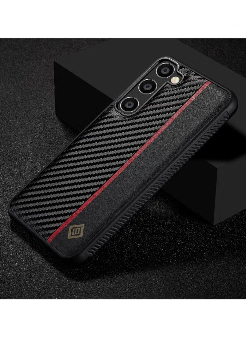 WAOKN Aramid Fiber Case for Samsung Galaxy A55 5G with Carbon Fiber Texture, Super Slim Protective Cover Skin, Soft Touch Sturdy Durable Case, Snap-on Back Cover Compatible with Galaxy A55  - Image 2