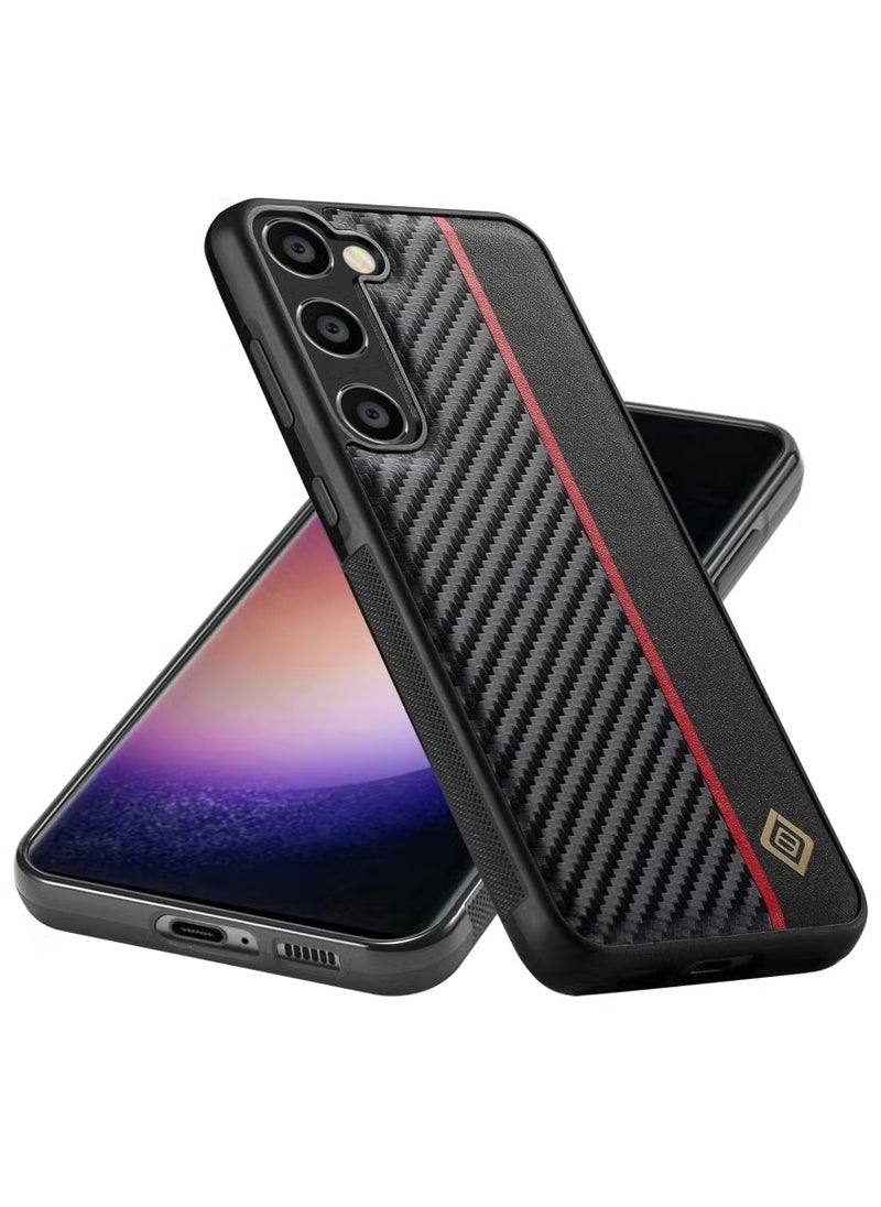 WAOKN Aramid Fiber Case for Samsung Galaxy A55 5G with Carbon Fiber Texture, Super Slim Protective Cover Skin, Soft Touch Sturdy Durable Case, Snap-on Back Cover Compatible with Galaxy A55  - Image 3