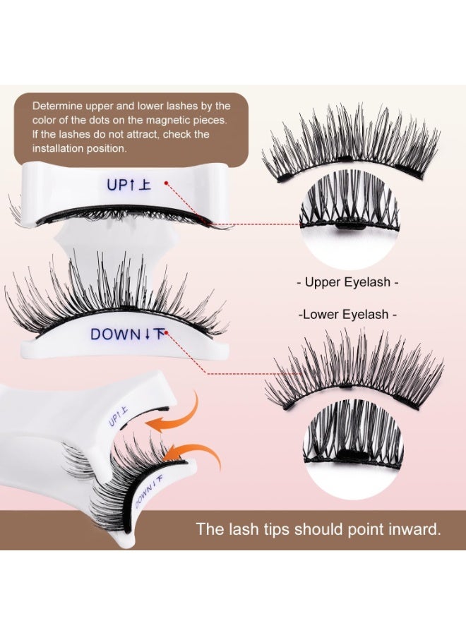 ATRJSZ Magnetic Eyelashes with Applicator, Upgrade Soft Magnetic Eyelashes Natural Look without Eyeliner No Glue Needed Reusable Waterproof for All Day Comfort (CT10-2) - Image 3
