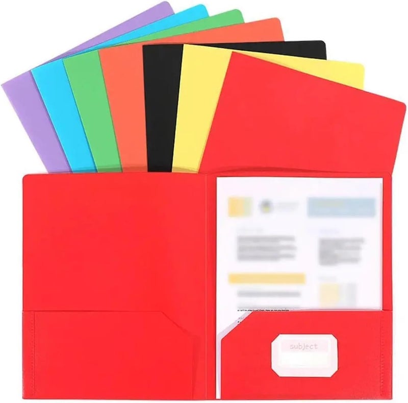 6pcs A4 Colorful Folder Waterproof Reusable Envelope Storage Bag for Office Document Pocket Store Card Photos(Green) - Image 1