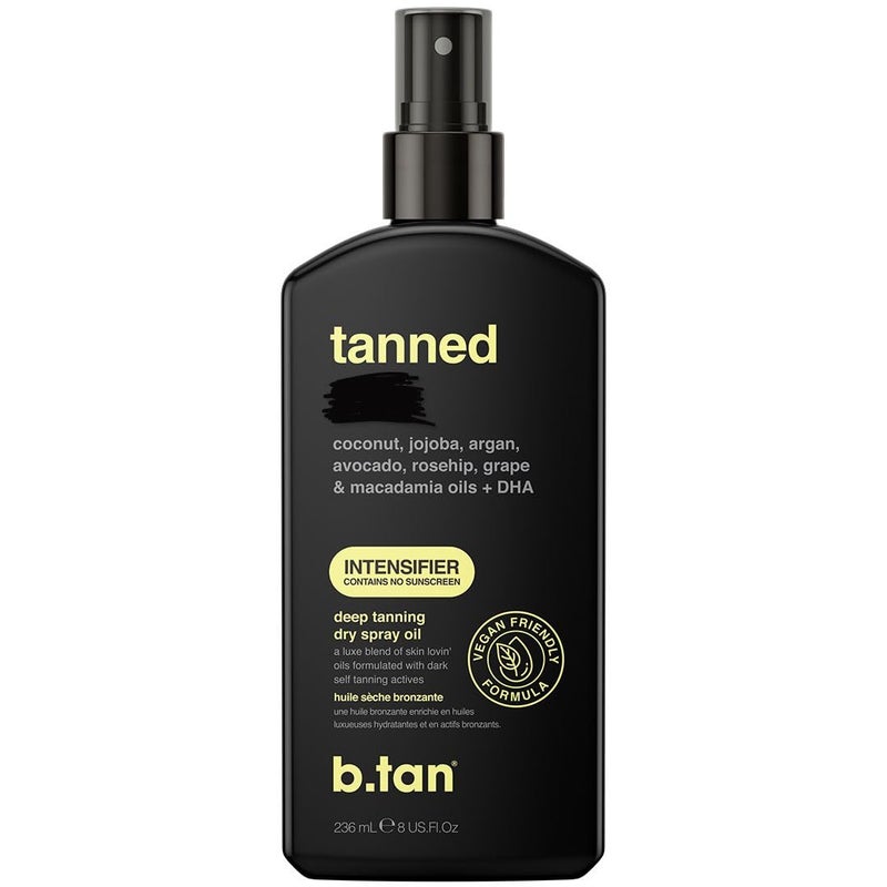 b tan b.tan Best Tanning Oil | Get Tanned Intensifier Dry Spray - Fast, Dark Outdoor Sun Tan From Tan Accelerating Actives, Packed with Moisturizing Oils, No SPF, Austrailian Brand, 8 Fl Oz - Image 1