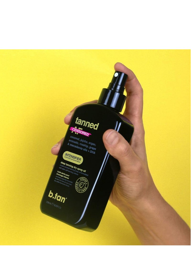 b tan b.tan Best Tanning Oil | Get Tanned Intensifier Dry Spray - Get a Fast, Dark Outdoor Sun Tan From Tan Accelerating Actives, Packed with Moisturizing Oils to Keep Skin Hydrated, 8 Fl Oz  - Image 4