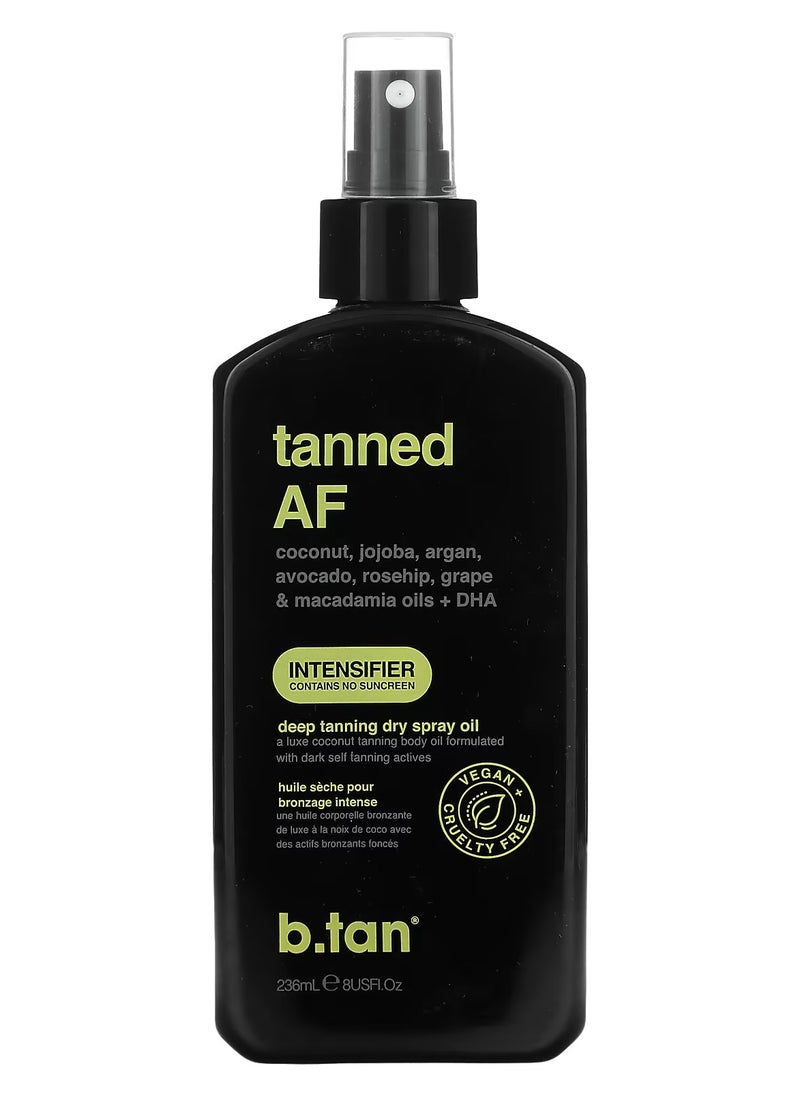 b tan b.tan Best Tanning Oil | Get Tanned Intensifier Dry Spray - Get a Fast, Dark Outdoor Sun Tan From Tan Accelerating Actives, Packed with Moisturizing Oils to Keep Skin Hydrated, 8 Fl Oz  - Image 1