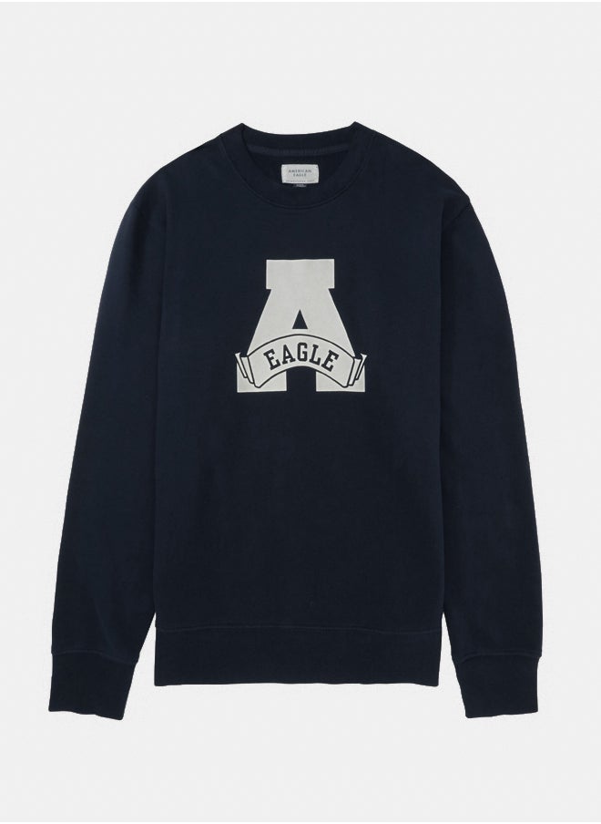 American Eagle AE Super Soft Icon Graphic Crew Neck  - Image 3
