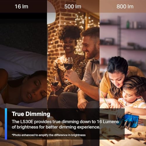 tapo مصابيح TP-Link Tapo الذكية، 16 مليون لون RGBW، قابلة للتعتيم، متوافقة مع أليكسا وجوجل هوم، A19، تعادل 60 واط، 800 لومن CRI>90، واي فاي 2.4GHz فقط، لا حاجة إلى محور، Tapo L530E (عبوة من 2)  - Image 4