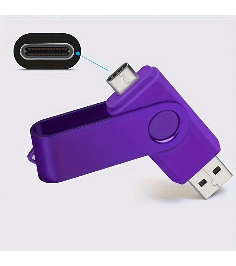 High Speed 2 In 1 USB Flash Drive 2.0 512MB Red for Phone Laptop PC Portable External Storage Data Photo Video Music Transfer Tool Fashionable Design Strong Compatibility Durable Shell Compact Size - Image 3