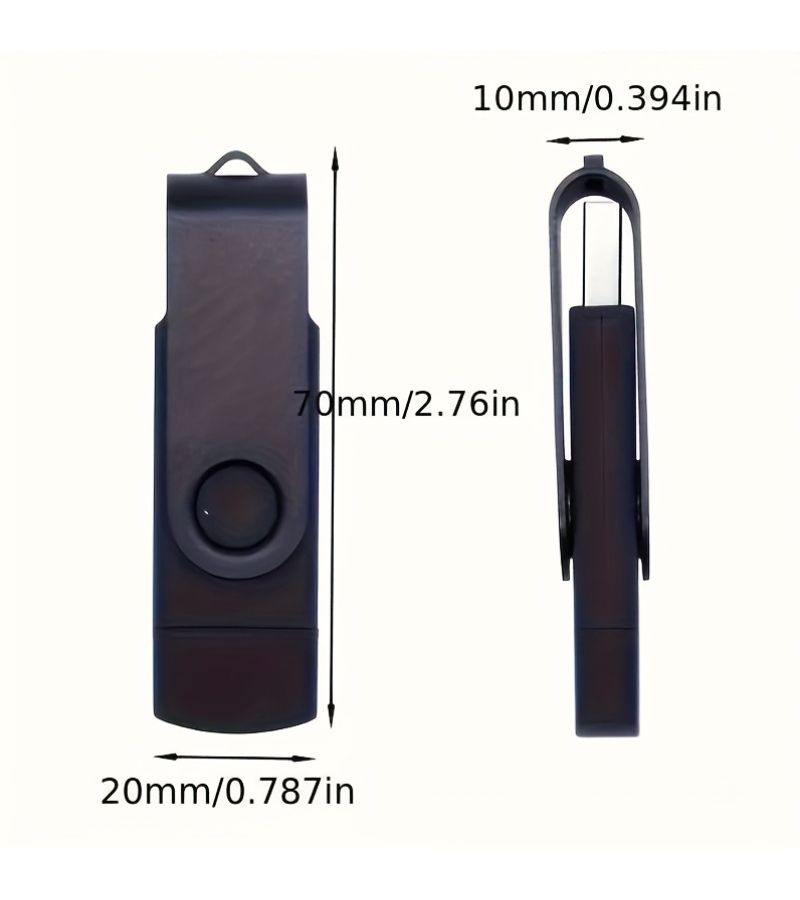 High Speed 2 In 1 USB Flash Drive 2.0 512MB Red for Phone Laptop PC Portable External Storage Data Photo Video Music Transfer Tool Fashionable Design Strong Compatibility Durable Shell Compact Size - Image 2