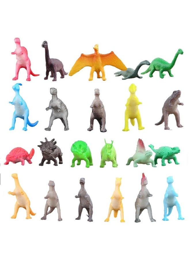 ValeforToy - 82 Piece Mini Dinosaur Toy Set for Dino Party Favor Supplies Birthday Cupcake Toppers - Assorted Vinyl Plastic Figure Toys for Kids Toddler Pinata Filler School Carnival Prize Bulk Goodie Bag Stuffers - Image 1