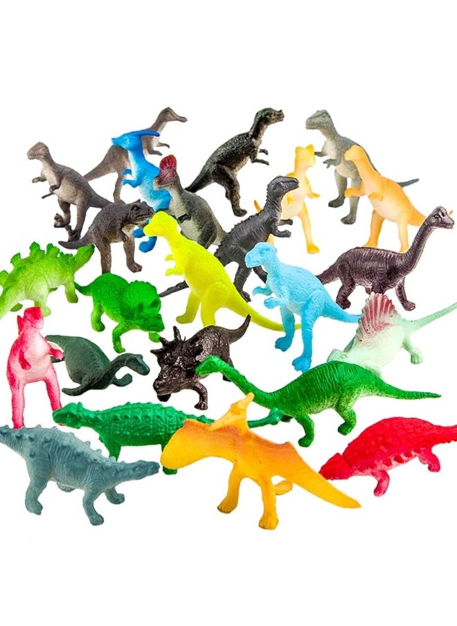 ValeforToy - 82 Piece Mini Dinosaur Toy Set for Dino Party Favor Supplies Birthday Cupcake Toppers - Assorted Vinyl Plastic Figure Toys for Kids Toddler Pinata Filler School Carnival Prize Bulk Goodie Bag Stuffers - Image 1