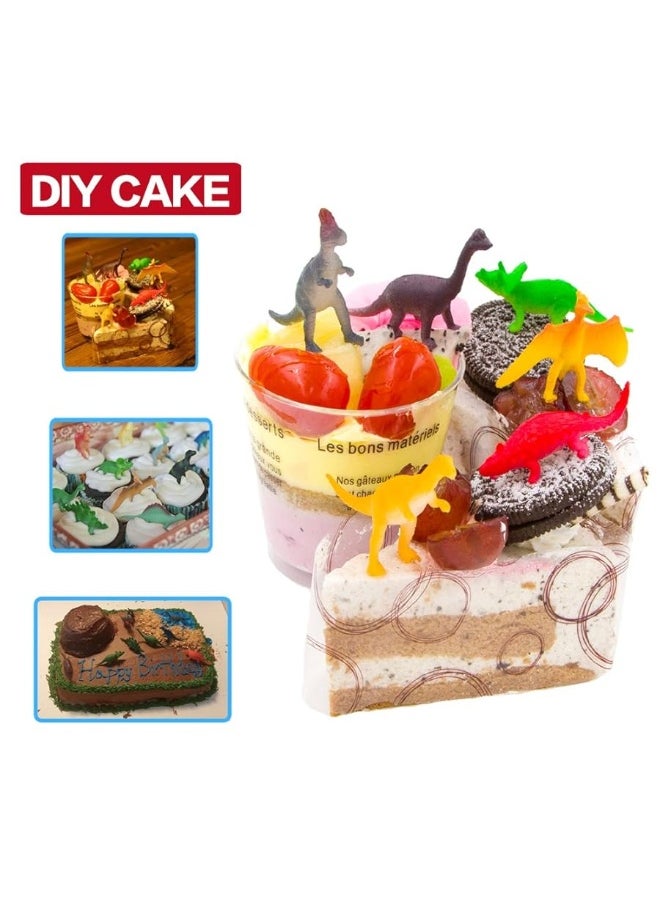 ValeforToy - 82 Piece Mini Dinosaur Toy Set for Dino Party Favor Supplies Birthday Cupcake Toppers - Assorted Vinyl Plastic Figure Toys for Kids Toddler Pinata Filler School Carnival Prize Bulk Goodie Bag Stuffers - Image 1