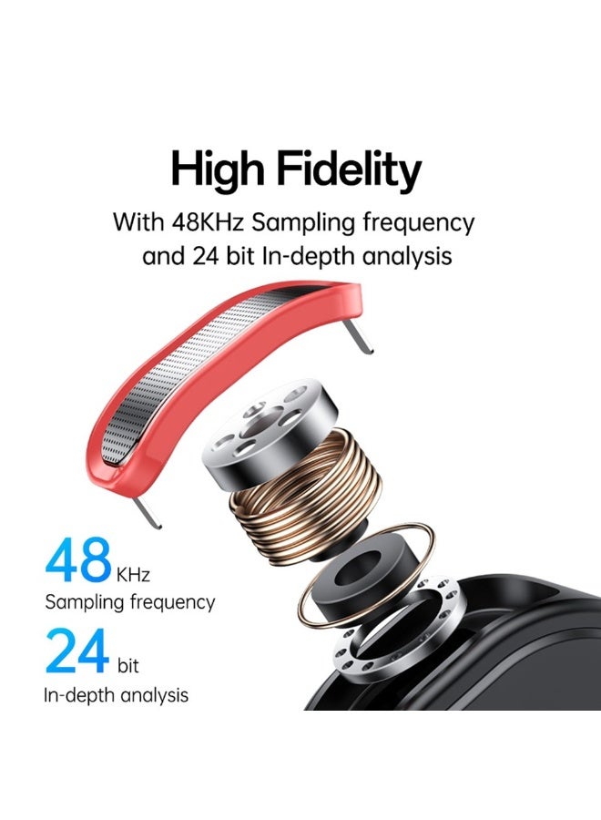 YESIDO KR19 Dual Wireless Lavalier Microphone System (2-in-1) - Compact Magnetic Mount - CD Sound Quality - 100m Range - Compatible with iOS/Android (For Content Creators and Interviewers) - Image 4