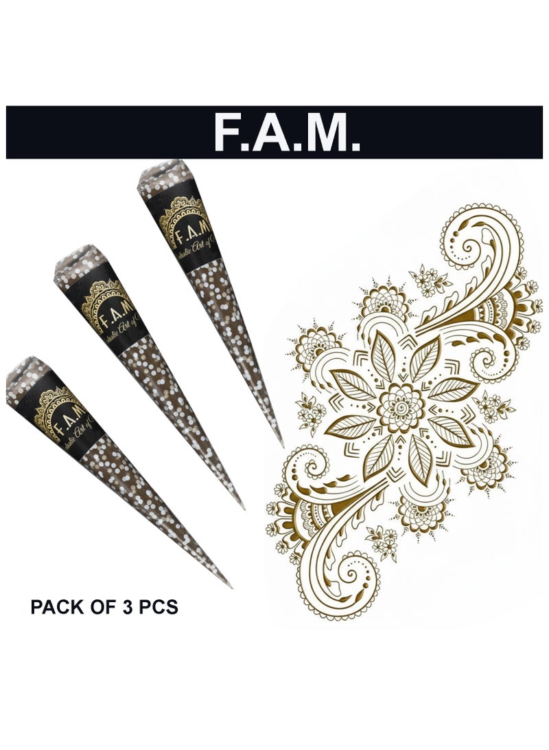 FAM Fantastic Art Of Mehndi (عبوة من 3 مخاريط من الحناء العضوية المميزة) - Image 4