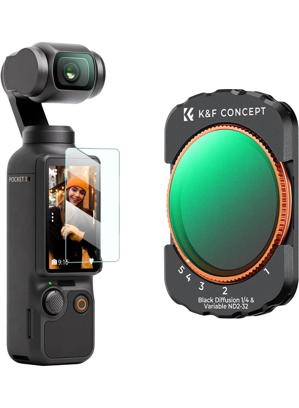 K&F Concept K&F Concept Variable Fader nd2-nd32 Filter Diffusion 1 4 Filter ZD0D828F2AACBE8BF942BZ