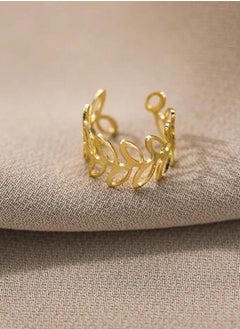  Layhou One piece ear clip elegant gold color 