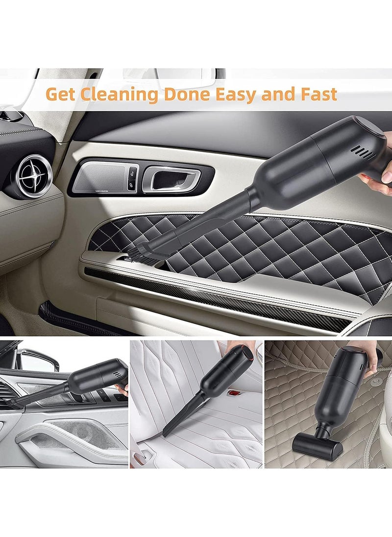 Yakiter 8000pa Portable Mini Handheld cordless Car Vacuum Cordless Car Vacuum Cleaner (Black)  - Image 4