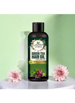 Luxura Sciences Green Tea Oil for Hair Growth | Controls Dandruff & Hair Loss | Root Strengthening Oil | Makes Hair Soft, Shiny & Thick | 6.76 Fl Oz/200 ml 