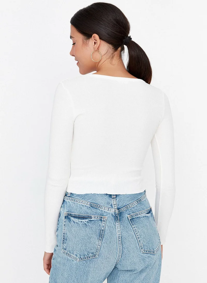 trendyol Strappy Knitted Top
