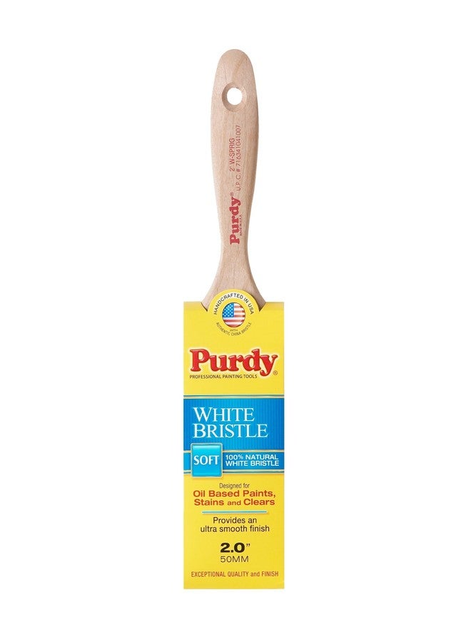 Purdy DB777421 144380420 White Bristle Series Sprig Flat Trim Paint Brush, 2 inch - Image 1