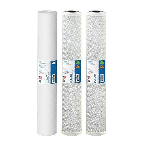 APEC Water Systems FILTER-SET-LITE US MADE Commercial Grade Replacement Pre-Filter Set for Light Commercial Reverse Osmosis Water Filter System Stage 1, 2&3 - Image 1