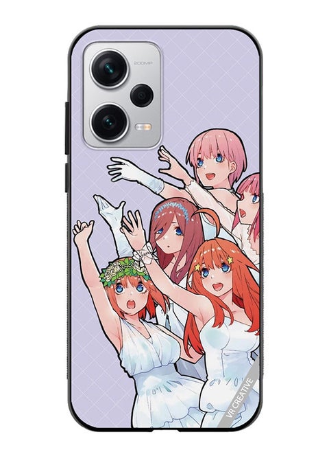 Protective Case Cover For Xiaomi Redmi Note 12 Pro Plus Go Toubun No Hanayom Design Multicolour