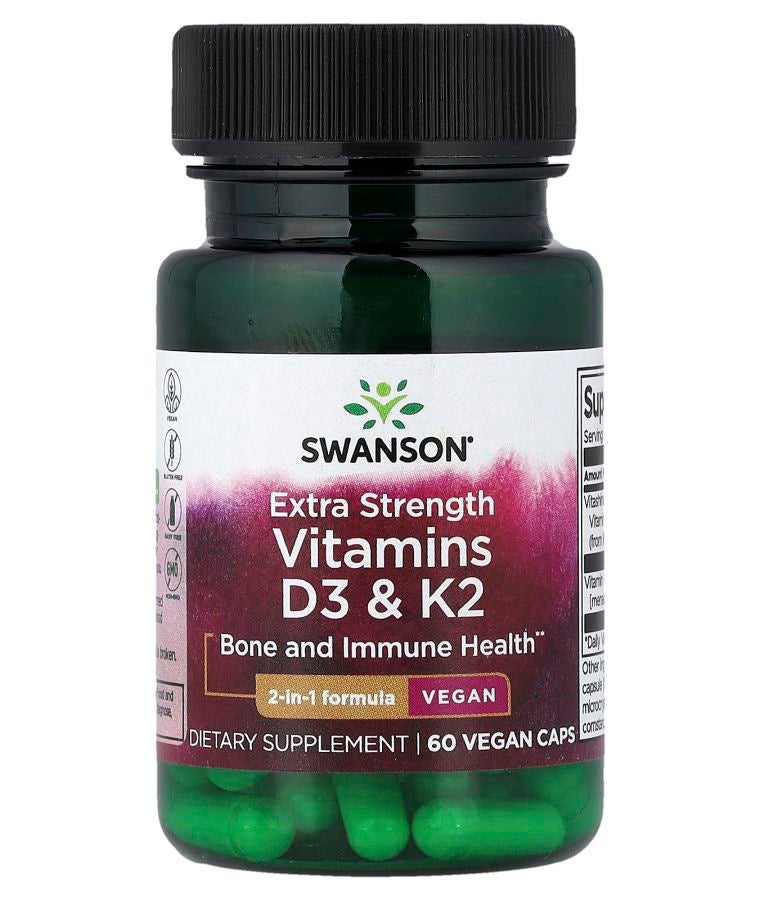 Vitamins D3 & K2 60 Veggie Caps