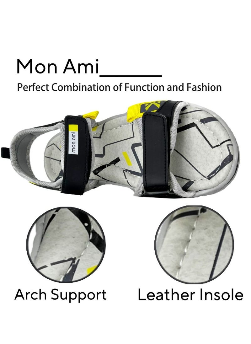 Mon Ami Mon Ami Boys and Kids Sandals | Soft Bottom, Velcro Strap Children Sports Sandals Unisex - Summer Baby Boy Sandals for Beach, Outdoor & Seaside | Casual Sandals for Toddler Girls, Boys & Kids  - Image 4