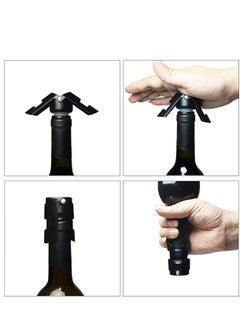KASTWAVE Champagne Stoppers Stainless Steel Black Sealer Stopper 3 Pack  - Image 3