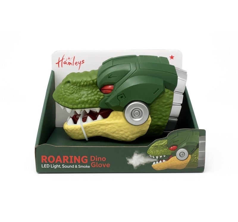 Hamleys قفاز ديناصور زائر للأطفال - العمر 6 سنوات وما فوق مع تأثيرات أضواء LED والصوت والدخان | قفاز لعب ديناصور واقعي للأولاد والبنات، للعب التخيلي في الداخل والخارج - Image 1
