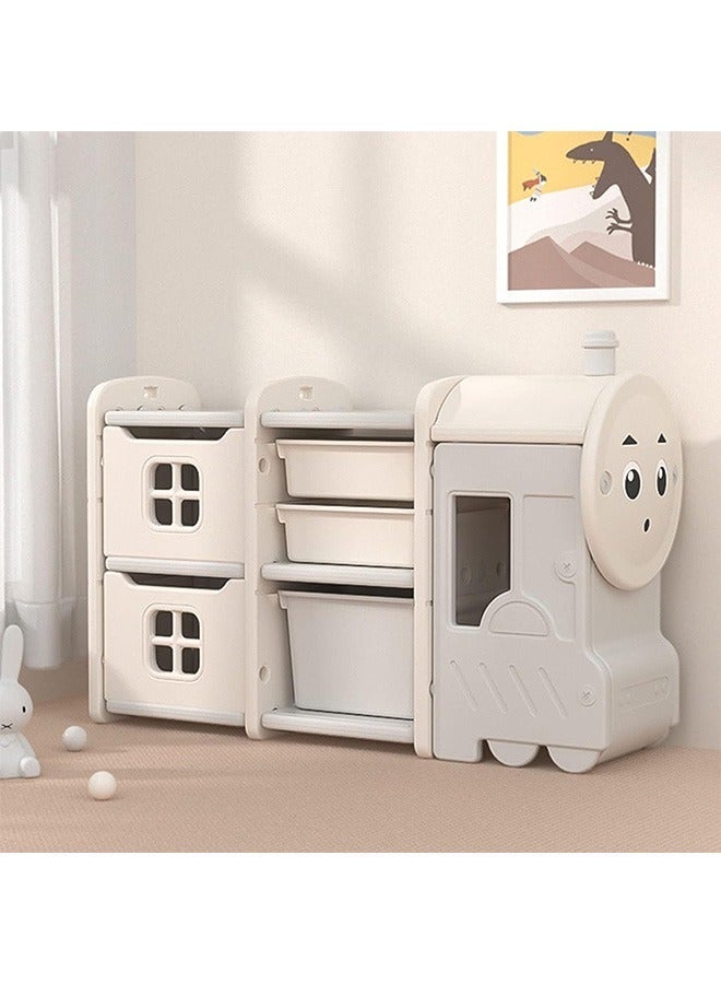 MIXDE Toy Organizer Storage Bins, Contemporary Style, Kids-Friendly Design, Spacious Shelves, Anti-Slip Bins, Easy Access Bins, Toy Storage Toy Shelf to Organize Toys for Playroom, Bedroom, Daycare, Nursery - Image 1