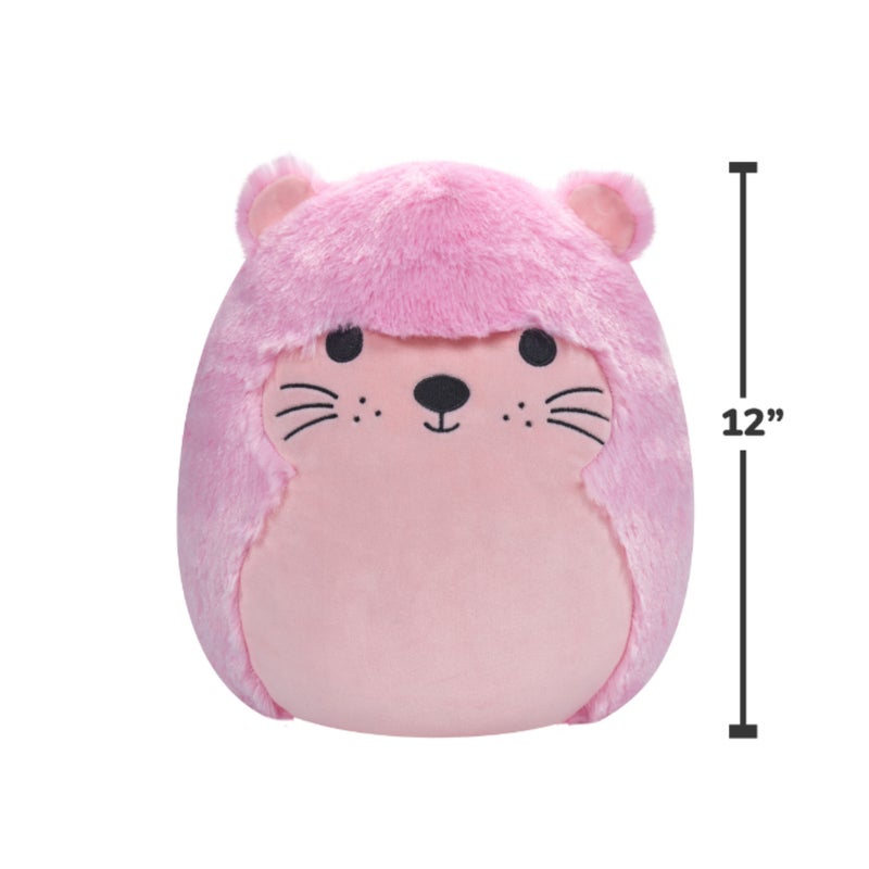 Squishmallows 12 inch Fuzzamallows Medium Plush Pink Otter Officially Licensed Kellytoy Plush Toy Colorful Soft Gift for Kids Girls & Boys Washable Squishy Stuff Toy Multicolor All Age - Image 5
