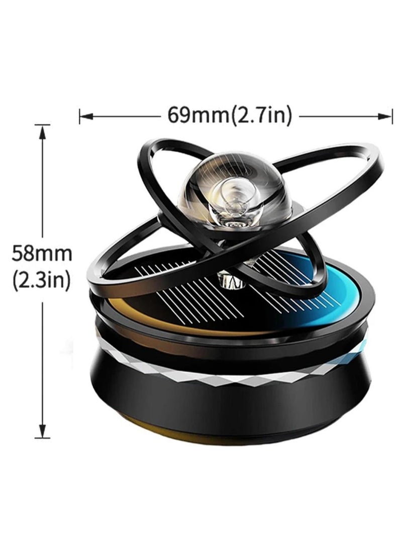 Sunshine Scent: Fashion Solar Car Air Freshener with Auto Rotate Ball Design - Image 5